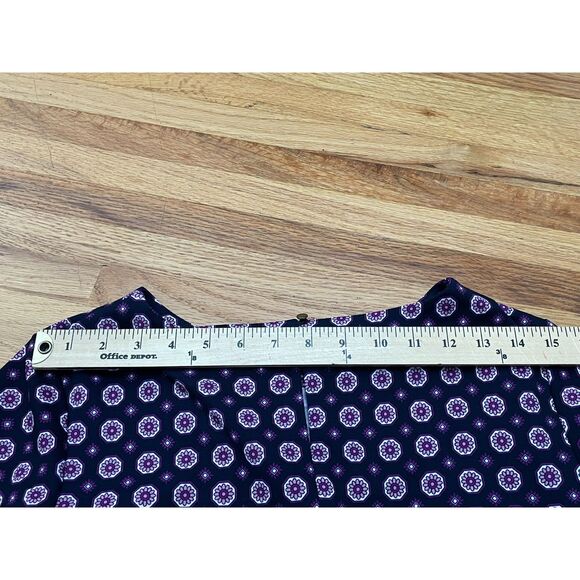 Banana Republic Women's Dress Shift Mini Party Cocktail Stretch 4 Purple Floral - Picture 6 of 8